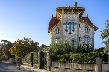 France, Charente-Maritime, Royan, villa in the residential area The Parc, the Villa La Mousson (1914) avenue Émile Zola by architect René-Léon Gouverneur