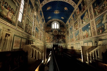 Italy, Venetia, Padua, Scrovegni chapel, frescoes by Giotto