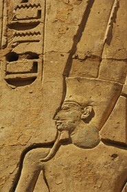 Egypte, Haute Egypte, vallée du Nil, environs de Louxor, nécropole thébaine classée Patrimoine Mondial de l'UNESCO, Thèbes Ouest, Medinet Habou, temple de Ramses III