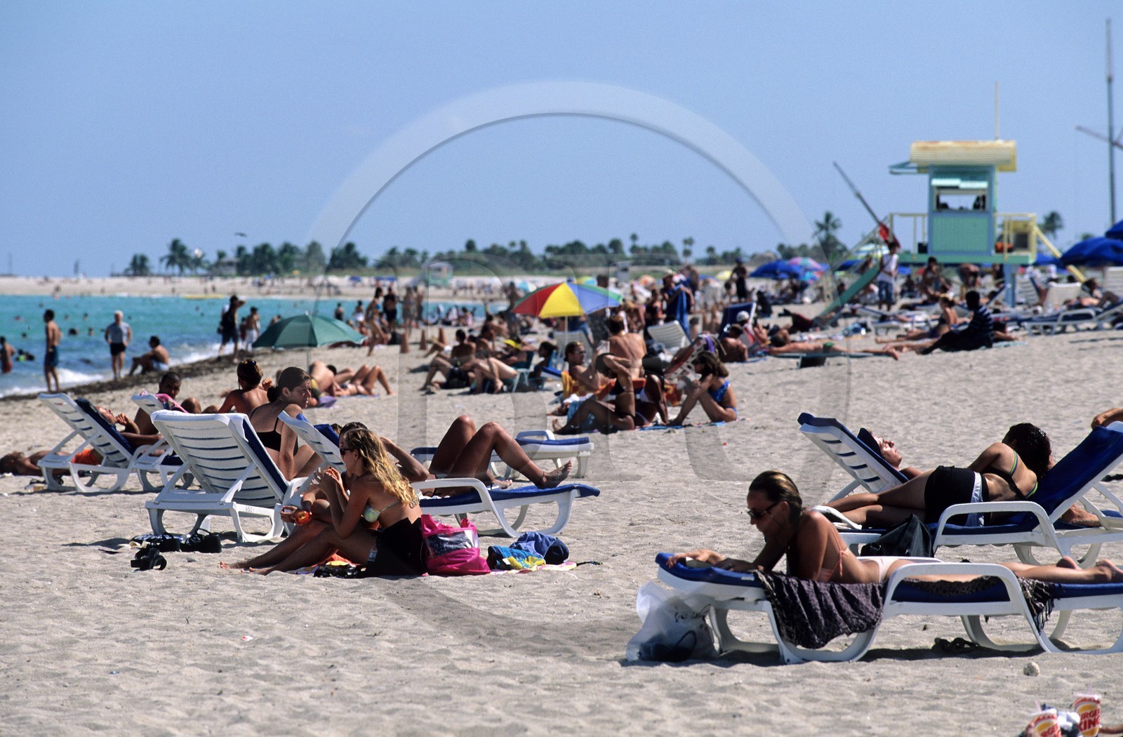 Etats-Unis, Floride, Miami, la plage de Miami Beach