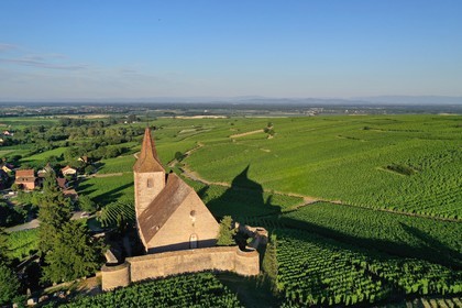 France, Haut-Rhin (68), Route des vins d'Alsace, Hunawihr, labellis
