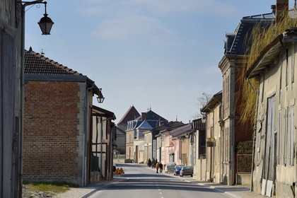 France, Marne, village of Saint-Amand-sur-Fion, the main street