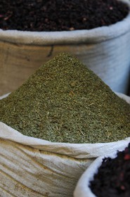 Egypt, Upper Egypt, Nile Valley, Luxor, the souk, spice stall