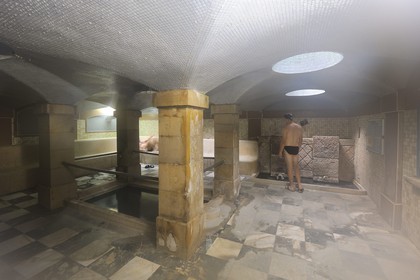 France, Vosges (88), Station thermale de Plombières-les-Bains, Centre Forme et Santé Calodaé, le hammam de l’époque romaine