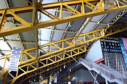 France, Rhone, Lyon, the concert hall Halle Tony Garnier from the architect Tony Garnier, the metal structure