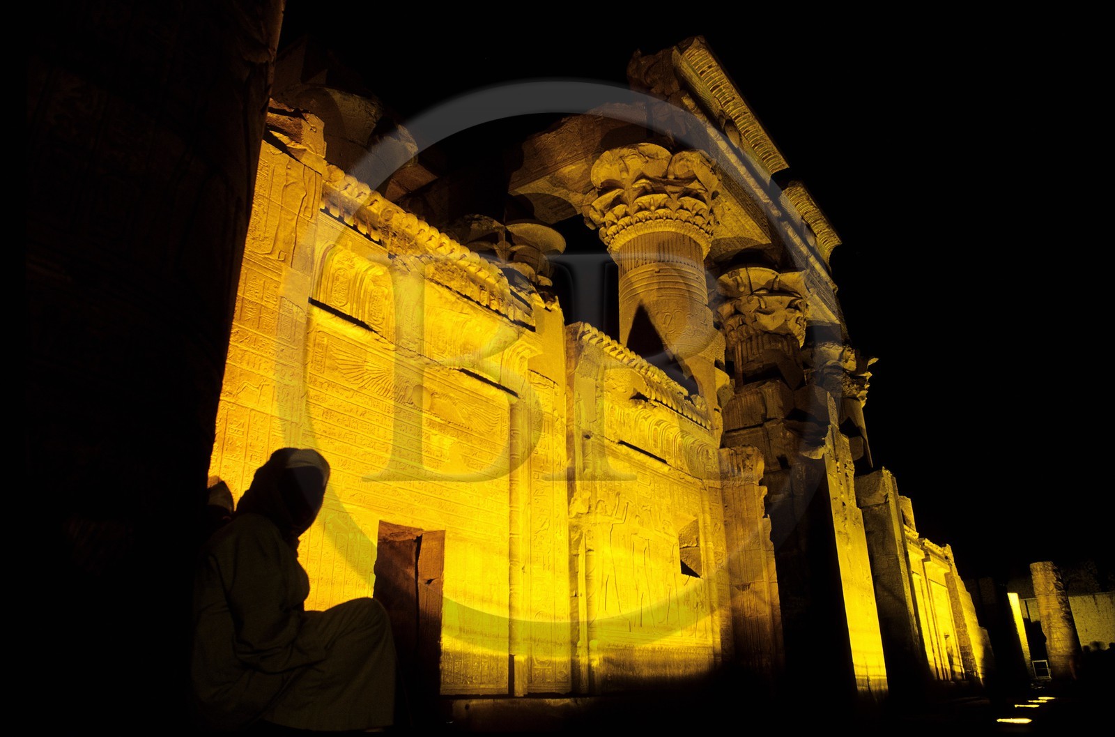 Egypte, Kom Ombo, temple commencé par Ptolémée VI et terminé au 3ème siècle