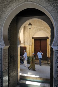 Morocco, Middle Atlas, Fez, Imperial City, Fez El Bali, medina listed as World Heritage by UNESCO, Bouananiya (or Bou Inania) Merdersa