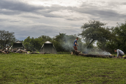Rwanda, Parc national de l'Akagera, site de campement de Muyumbu
