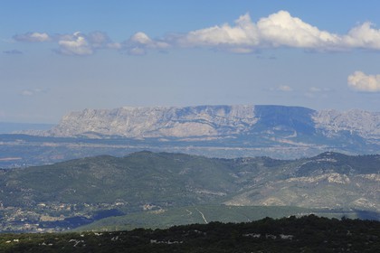 France, Var (83), la montagne de la Sainte Victoire en arrière plan