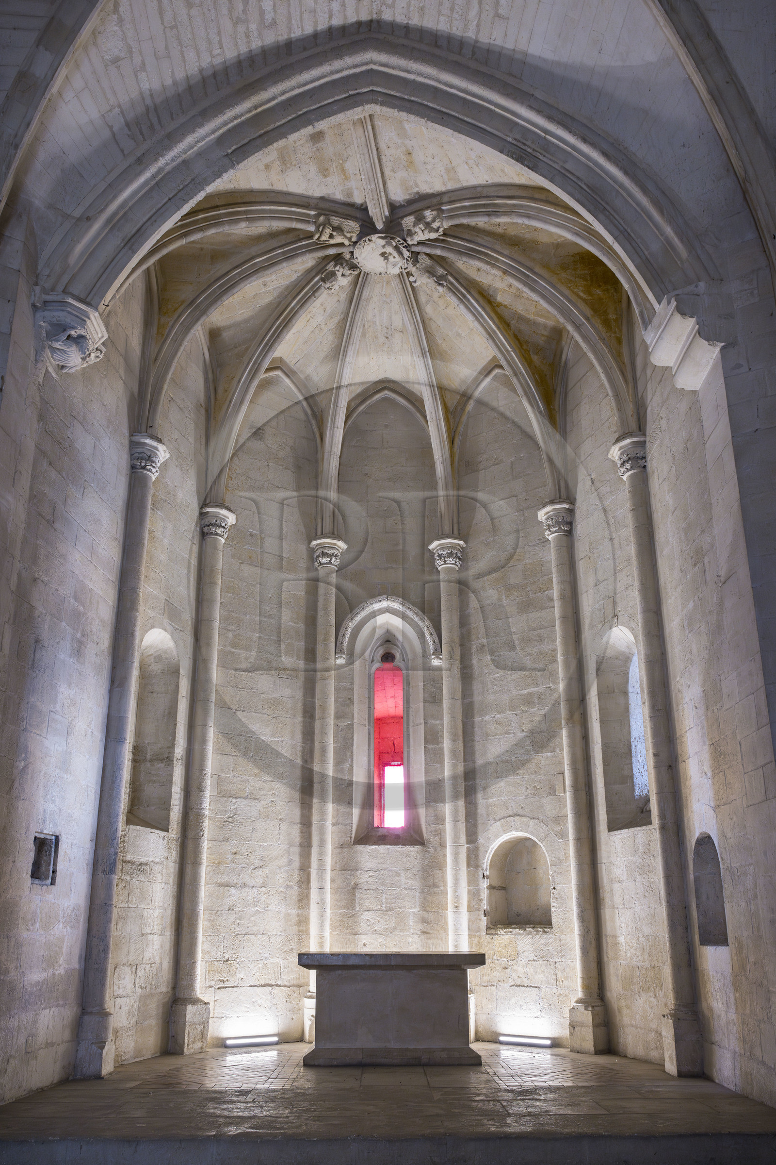 France, Bouches-du-Rhône (13), Tarascon, le chateau du roi René datant du XVe siècle, chapelle basse ou chapelle de la Vierge