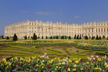 France, Yvelines (78), parc du château de Versailles, classé Patrimoine Mondial de l'UNESCO, parterre du Midi