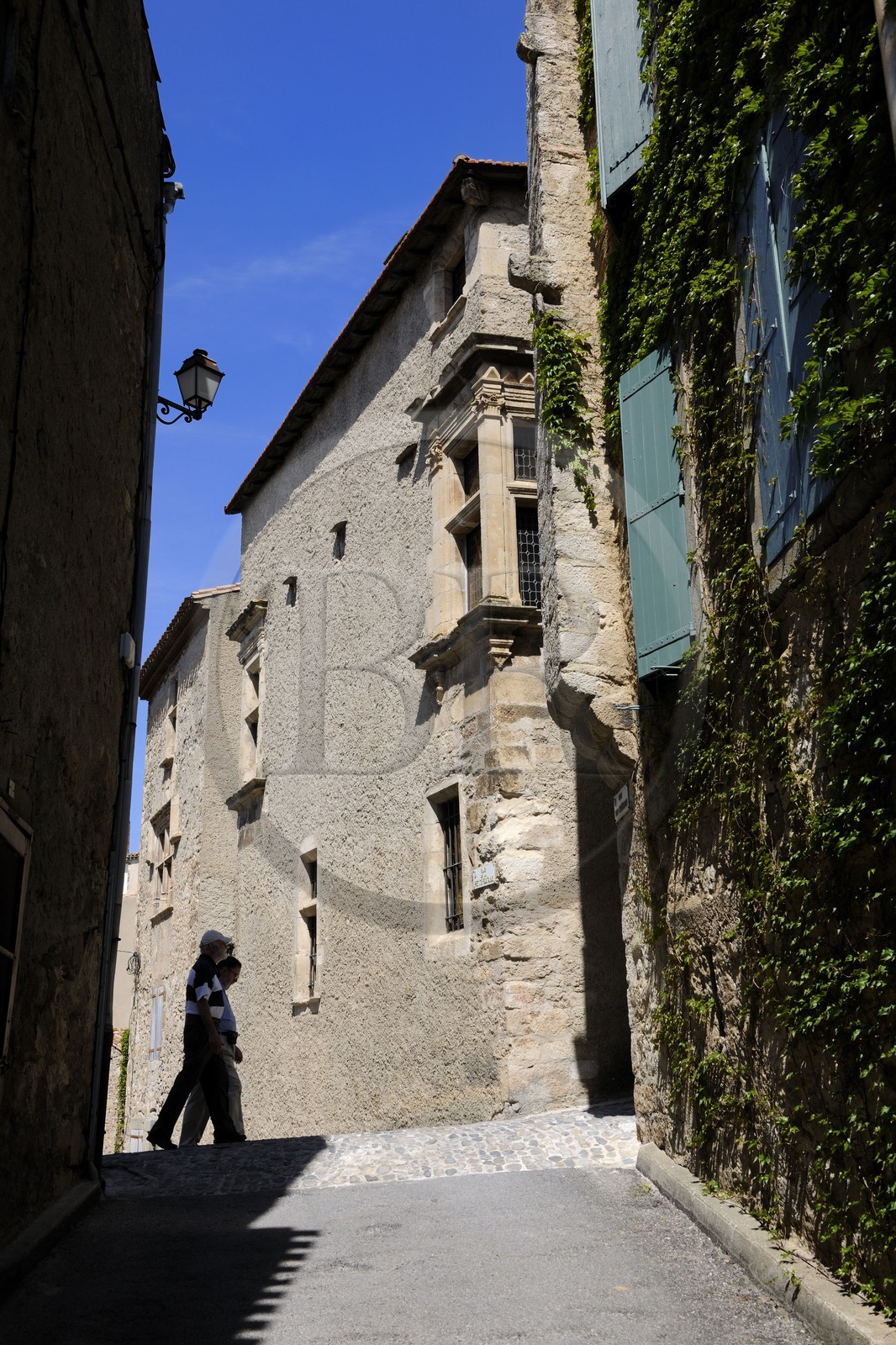 France, Aude (11), village de Caunes-Minervois, l'Hôtel Sicard (14è s.)