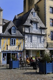 France, Finistère (29), Quimper, maisons médiévale place Terre au Duc