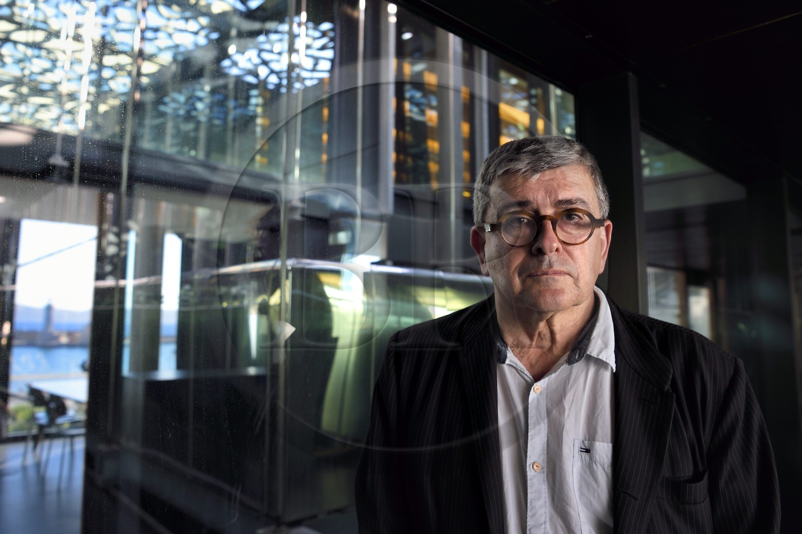 France, Bouches-du-Rhône (13), Marseille, MuCEM (Musée des civilisations de l'Europe et de la Méditerranée) par les architectes Rudy Ricciotti et R. Carta, son directeur Jean-François Chougnet