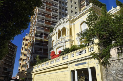 Principality of Monaco, Monaco, Moneghetti district, Villa Bon Accord of Belle Epoque style at 26 boulevard de la Belgique