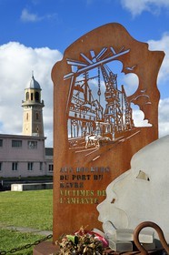France, Seine Maritime, Le Havre, l'Eure district, the docker's bell (1911) paced the working day
