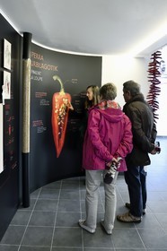 France, Pyrenees Atlantiques, Basque Country, Espelette, interpretation center for Espelette pepper