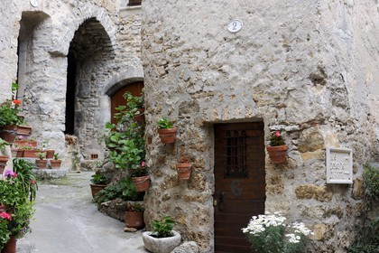 France, Herault, Saint Guilhem le Desert Medieval Village, Labelled Les Plus Beaux Villages de France (the Most Beautiful Villages of France)