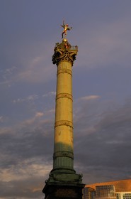 France, Paris (75), place de la Bastille, la colonne de juillet