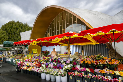 France, Charente-Maritime, Royan, central market (1955) by architects Louis Simon and André Morisseau