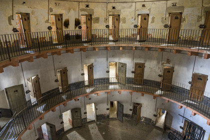 France, Saone et Loire, Autun, the former 19th century circular prison which will be integrated into the Rolin Museum