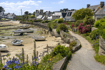 France, Finistère, Ponant Islands, Ile de Batz (Batz Island), Porz an Eog, former schooner port