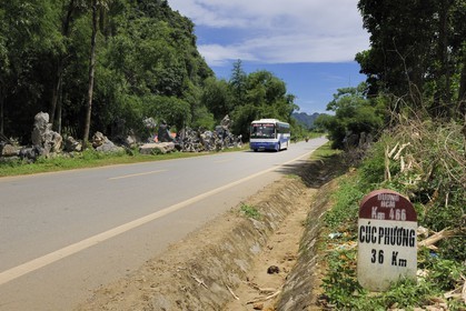 Vietnam, region North-West of Ninh Binh, the Ho Chi Minh highway
