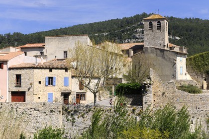 France, Aude, Lagrasse village, labelled Les Plus Beaux Villages de France (The Most Beautiful Villages of France)