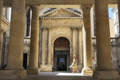 France, Hérault (34), Montpellier, centre historique, l'Ecusson, hôtel Saint-Côme aujourd'hui la Chambre de Commerce et d'Industrie abrite l'amphitéâtre Saint-Côme qui est la première salle d'anatomie de la faculté de médecine