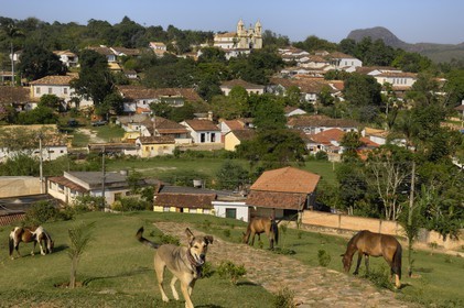 Brazil, Minas Gerais state, Tirandentes, Matriz de Santo Antonio, Santo Antonio church (Gold Route, Estrada Real)
