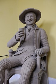 Royaume-Uni, Ecosse, Ayrshire, Ayr, Alloway village natal de Robert Burns, statue d'un de ses plus célèbre personnage Tam O'Shanter