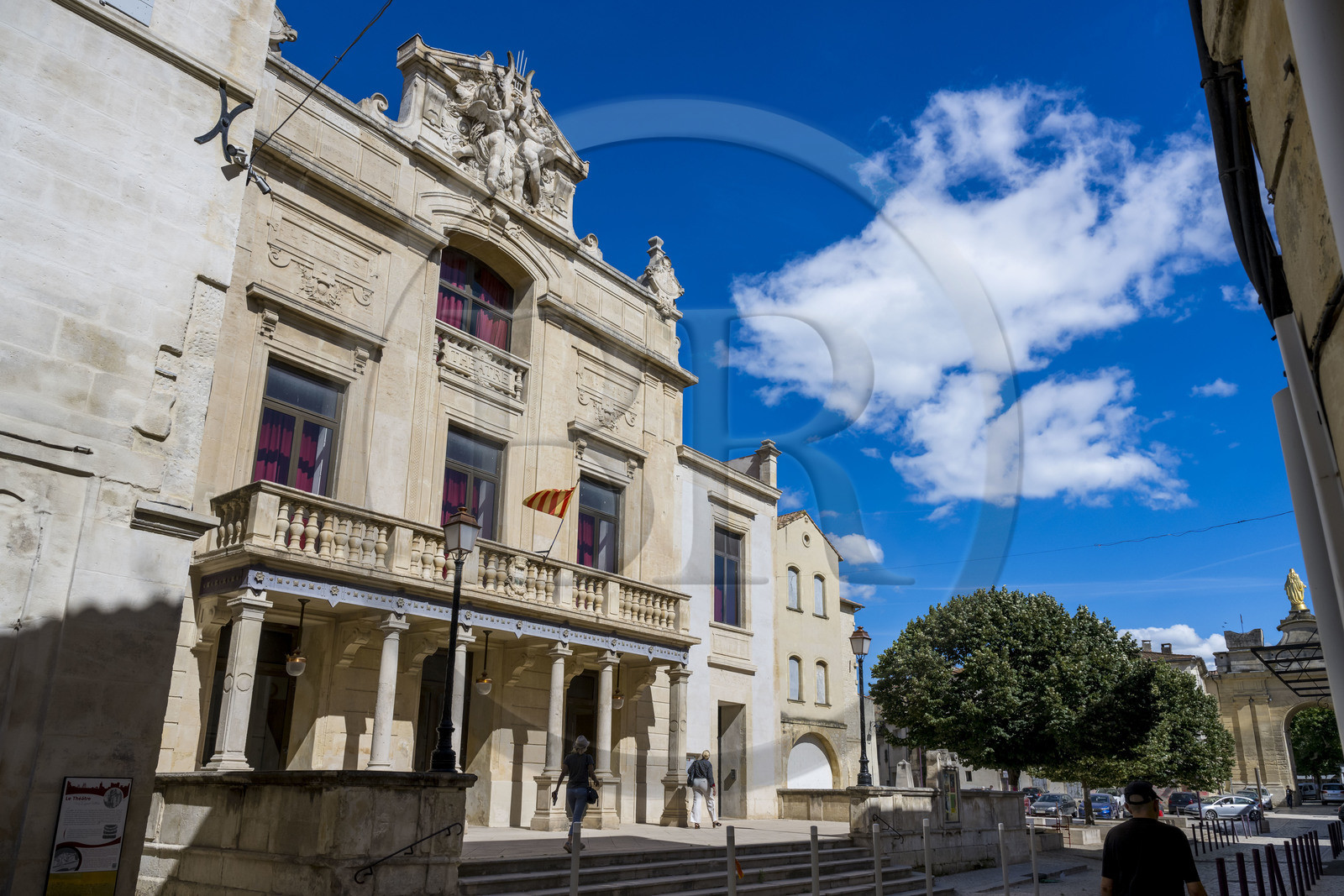 France, Bouches-du-Rhône (13), Tarascon, le théâtre à l'italienne