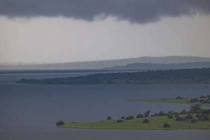 Rwanda, Parc national de l'Akagera, lac Rwanyakizinga