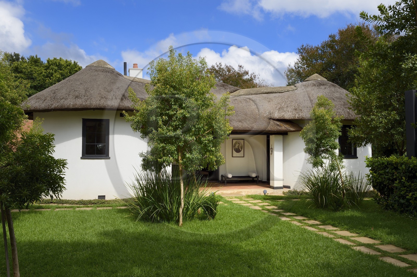 Afrique du Sud, province de Gauteng, Johannesburg, quartier résidentiel d’Orchards, Satyagraha House, hotel et musée situé dans la maison qui a hébergé Mohandas Gandhi de 1908 à 1909, construite en 1907 par son compagnon de route l’architecte allemand Hermann Kallenbach