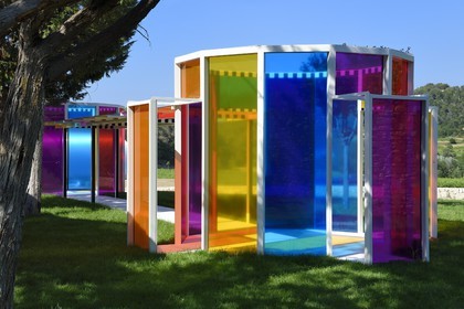 France, Bouches du Rhone,  Le Puy Sainte Reparade, Chateau La Coste vineyard and contemporary art center