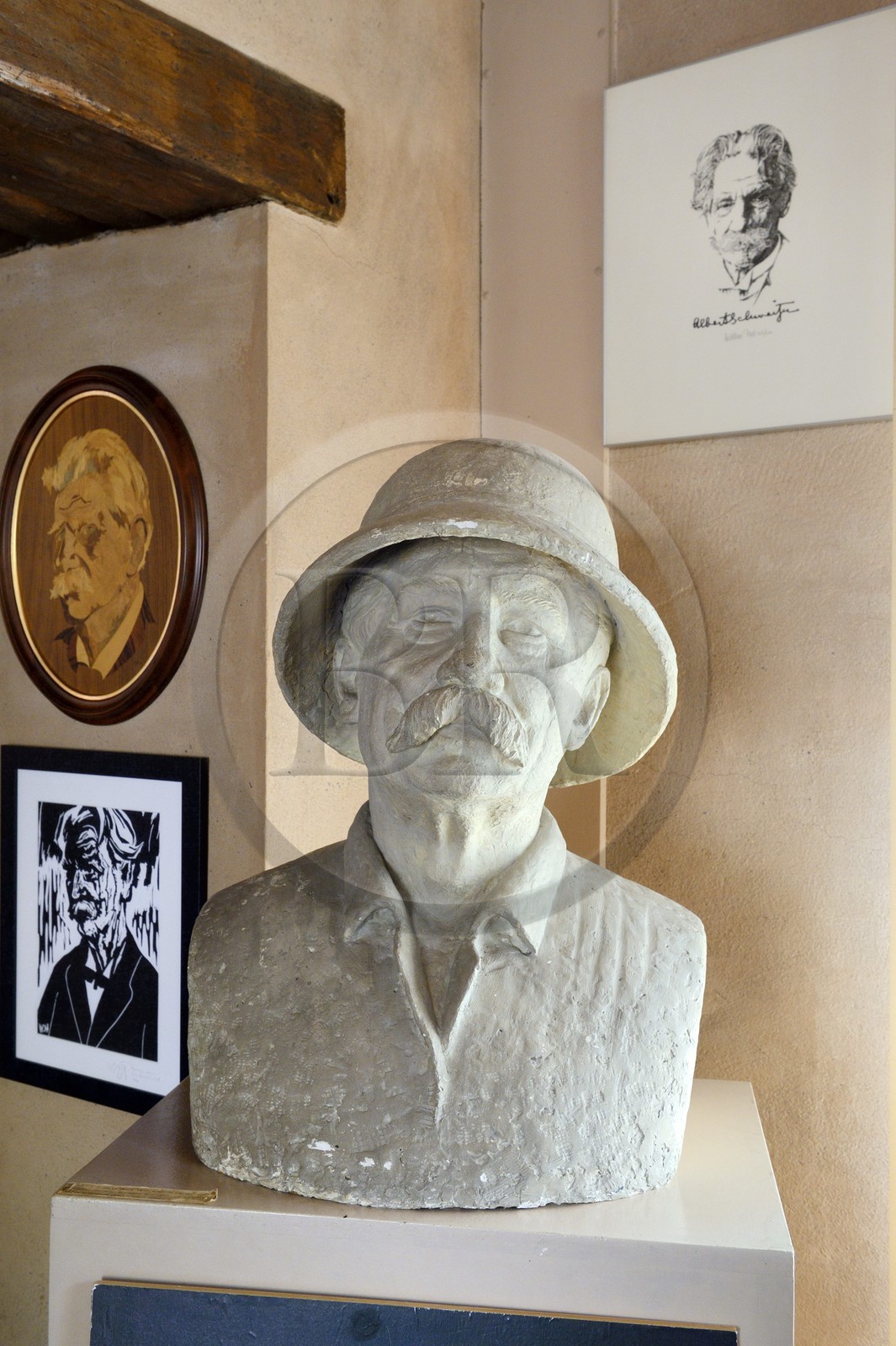 France, Haut-Rhin (68), Kaysersberg, maison natale et musée du Docteur Albert Schweitzer