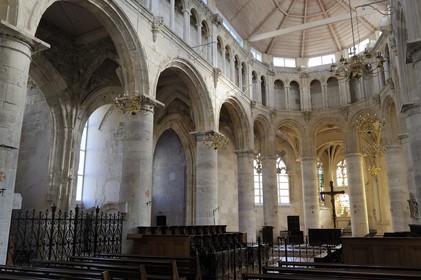 France, Seine-Maritime (76), Pays de Caux, Valmont, église de l'abbaye Notre-Dame-du-Pré