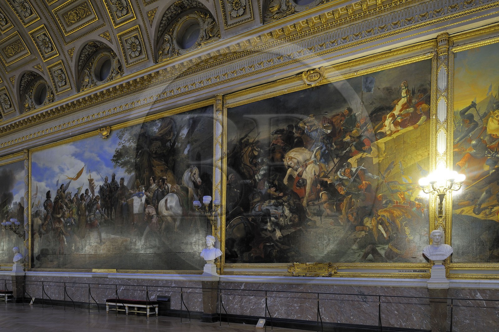 France, Yvelines (78), château de Versailles, classé Patrimoine Mondial de l'UNESCO, Musée de l’Histoire de France crée par Louis-Philippe dans l'aile du Midi, Galerie des Batailles