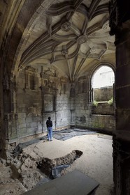 France, Dordogne, White Perigord, Perigueux, district of La Cité or also of Vesone, St. Martha convent, chapel of the former episcopal palace, the St. John the Baptist chapel