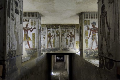 Egypte, Haute Egypte, vallée du Nil, environs de Louxor, nécropole thébaine classée Patrimoine Mondial de l'UNESCO, Thèbes Ouest, vallée des Rois, tombe de Ramses III