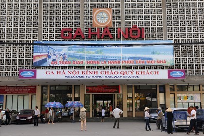 Vietnam, Hanoï, la gare centrale
