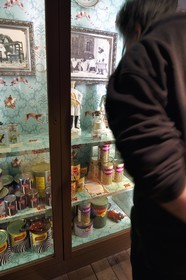 France, Paris, Le Marais District, Musee de la Chasse et de la Nature (Museum of hunting and nature) in the Hotel de Guenegaud, installation Atlas of a cosmogony by the Belgian artist Patrick Van Caeckenbergh