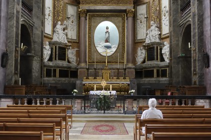 France, Loir et Cher (41), Blois, église Saint-Vincent, ancienne chapelle des Jesuites et ses décors peints