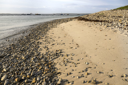 France, Finistère, Iroise Sea, Molene Island, the port beach