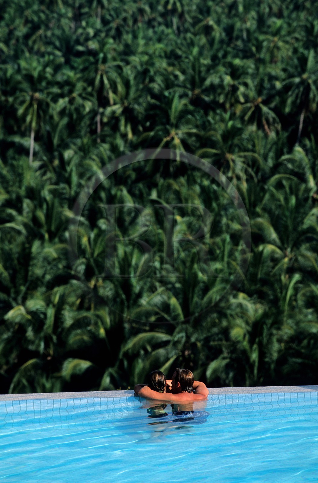 Thaïlande, golfe de Siam, île de Ko Samui, la piscine de l' hôtel le Royal Méridien