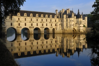 France, Indre et Loire, Chateau de Chenonceau of Renaissance style built between 1513 and 1522 on Cher River banks
