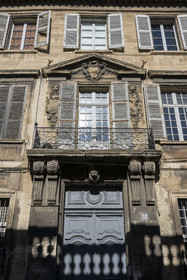 France, Vaucluse, Avignon, Hotel de Taillades mansion on rue Joseph Vernet from the early 18th century