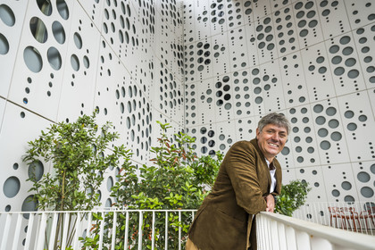 France, Hérault (34), Montpellier, immeuble le Belaroïa, l'architecte Nathanaël Fouquet