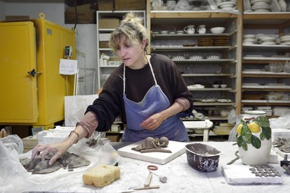 France, Alpes-Maritimes, Menton, Les Faïences Mentonnaises, Marie-Hélène Roudier