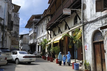 Tanzania, Zanzibar Archipelago, Unguja island (Zanzibar), Stone Town, listed as World Heritage by UNESCO, the main street Shangani street